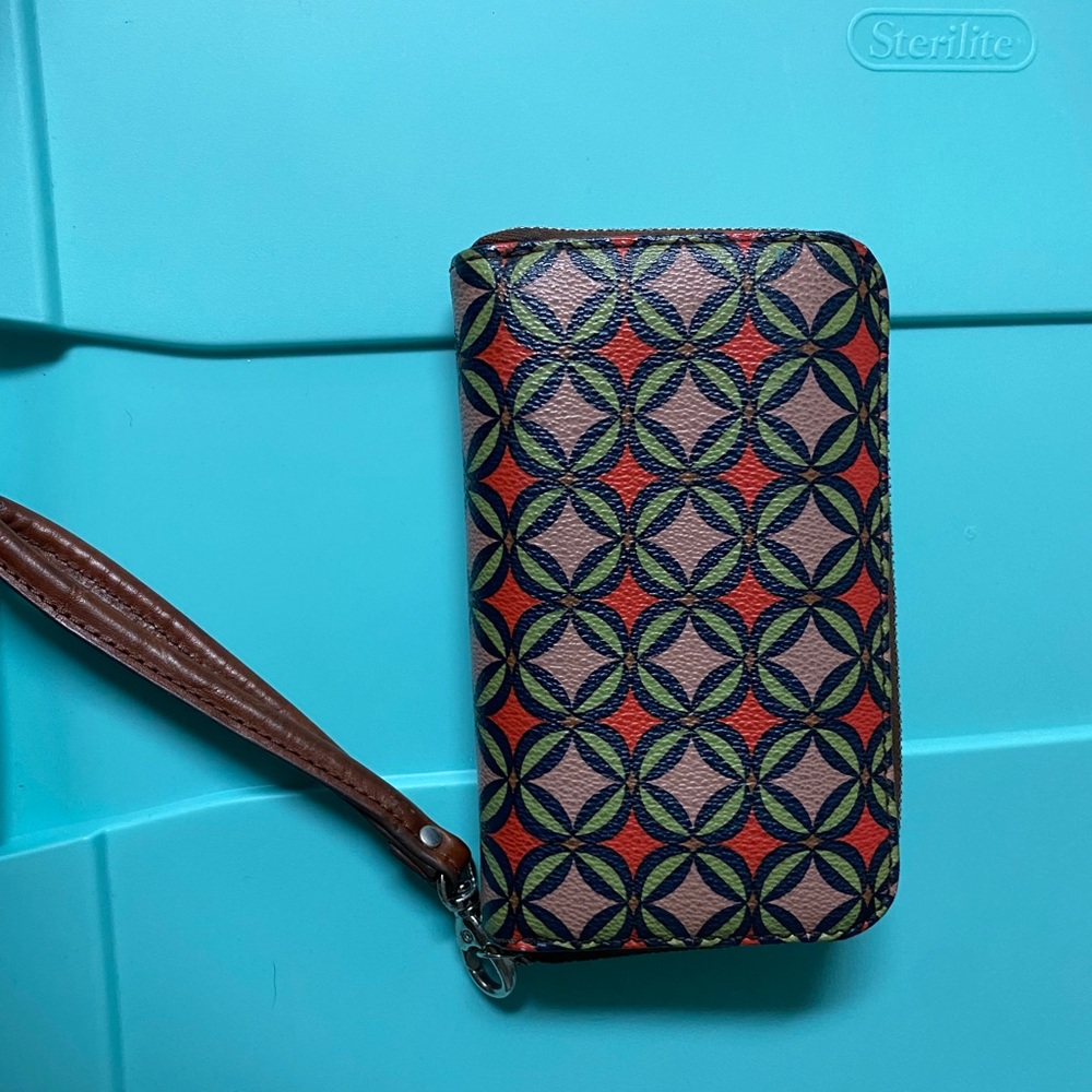 Patterned Fossil Wallet